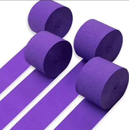 Crepe Paper Streamers: Pack of 4