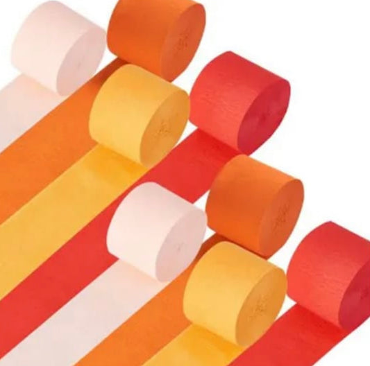 Crepe Paper Streamers: Pack of 8